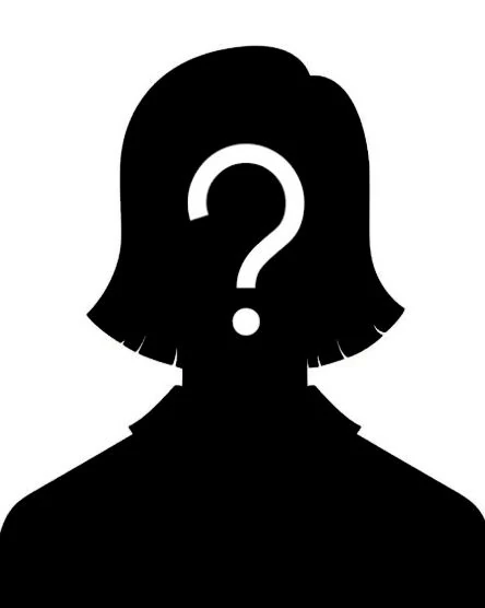 question mark woman face